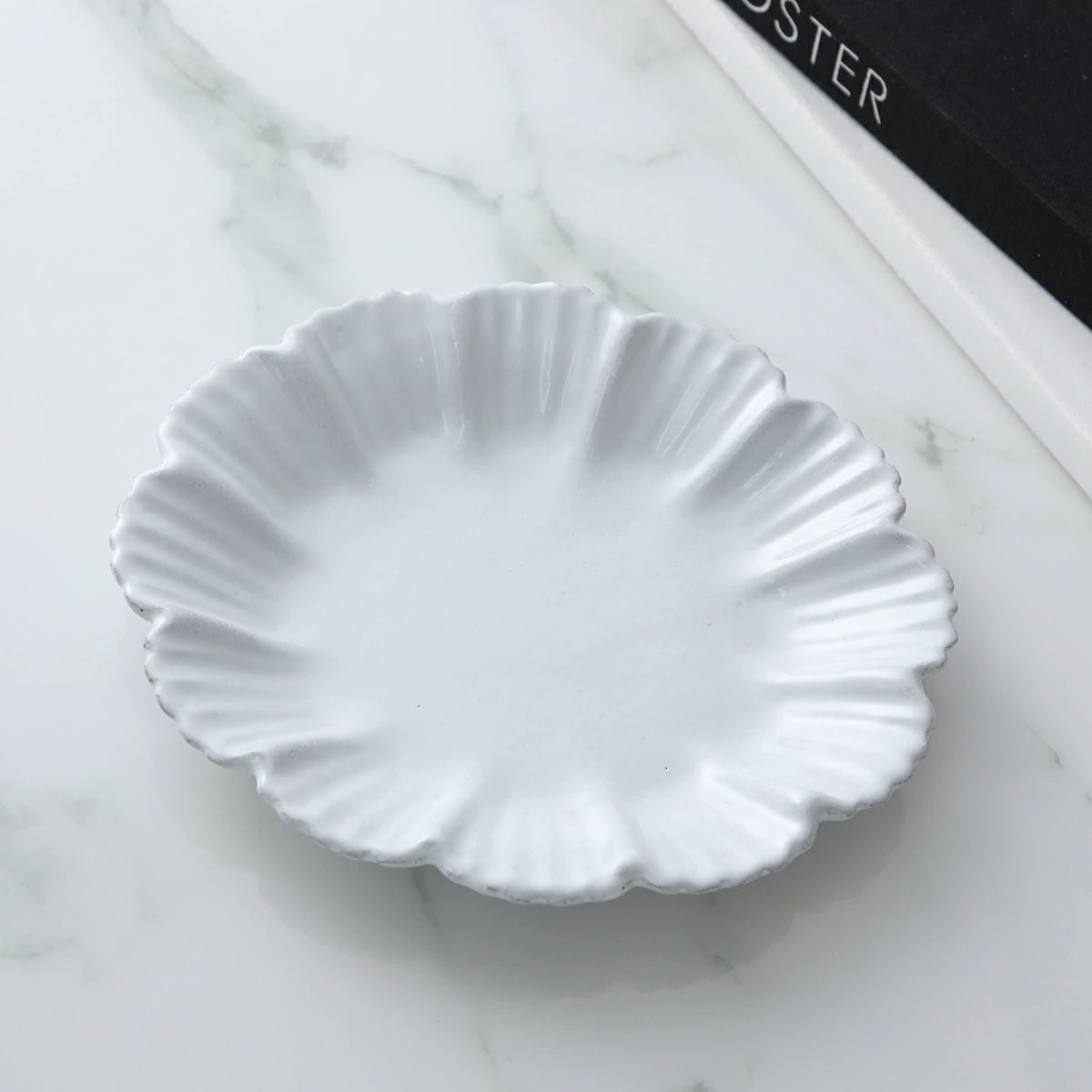 Astier de Villatte アスティエ・ド・ヴィラット デザートプレート Drape Dessert Plate ASPDRP1 陶器 食器 皿【返品交換不可】