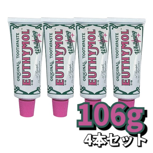 ホワイト ニング歯磨き粉 106g × 4本セット - 歯の美 白と口臭ケア