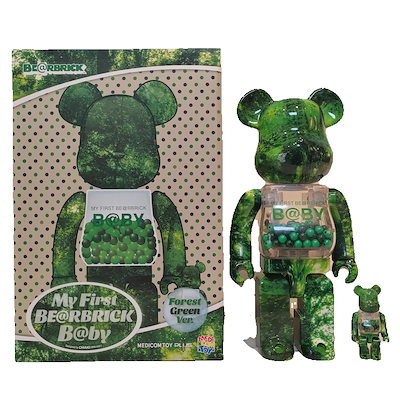 ベアブリック 400%+100% フォレストグリーンVer Qianqiu プレミアム