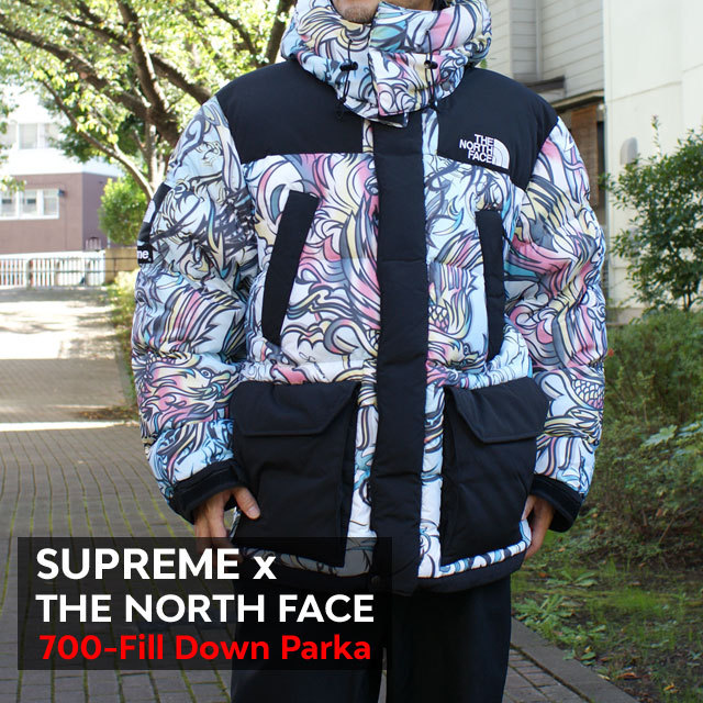 シュプリーム SUPREME x ザ ノースフェイス THE NORTH FACE 700-Fill Down Parka ダウン MULTICOLOR DRAGON 226-000253-039