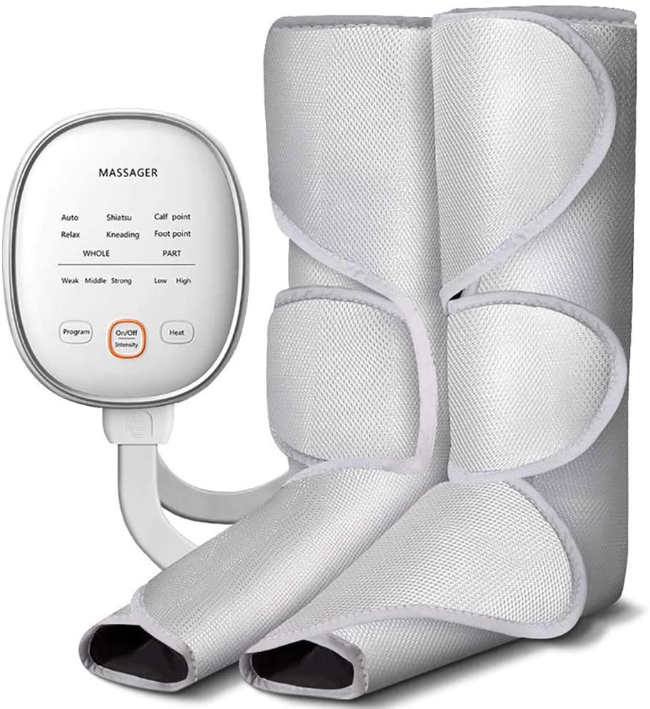 レッグエアマッサージ器 エアマッサージャー 気圧マッサージャー フット循環マッサージ 血行促進マッサージ フットケア ヒーター機能搭載 疲労回復 神経痛筋肉痛の痛みの緩解 家庭用 6モード3階段