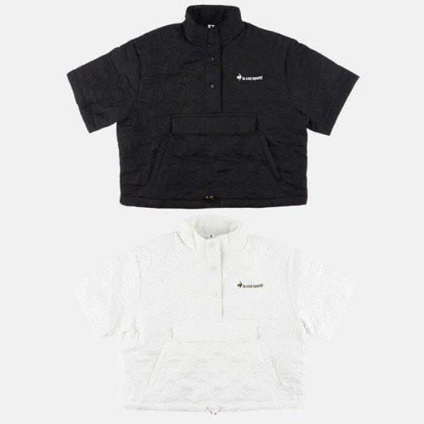 女性ルーズフィットジャカードパディングキルティング半袖 QP422TPDO6