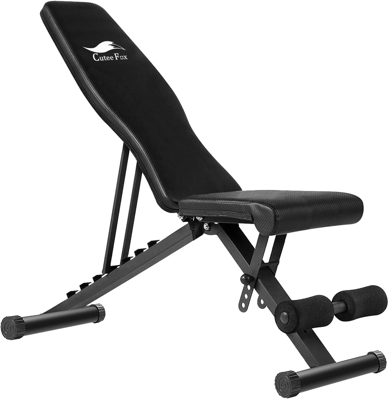 CuteeFox トレーニングベンチ マルチシットアップベンチ 折り畳み フラットベンチ 角度調節簡単 腹筋 背筋 ダンベルベンチ 収納便利 CTF