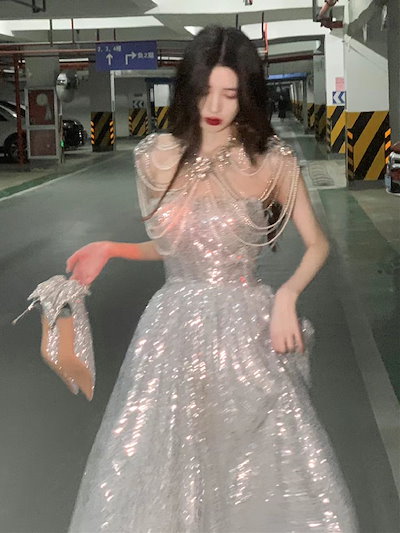 イブニングドレス 誕生日パーティー 成人式 歳 スリム 2024 プリンセスドレス セクシー レデ