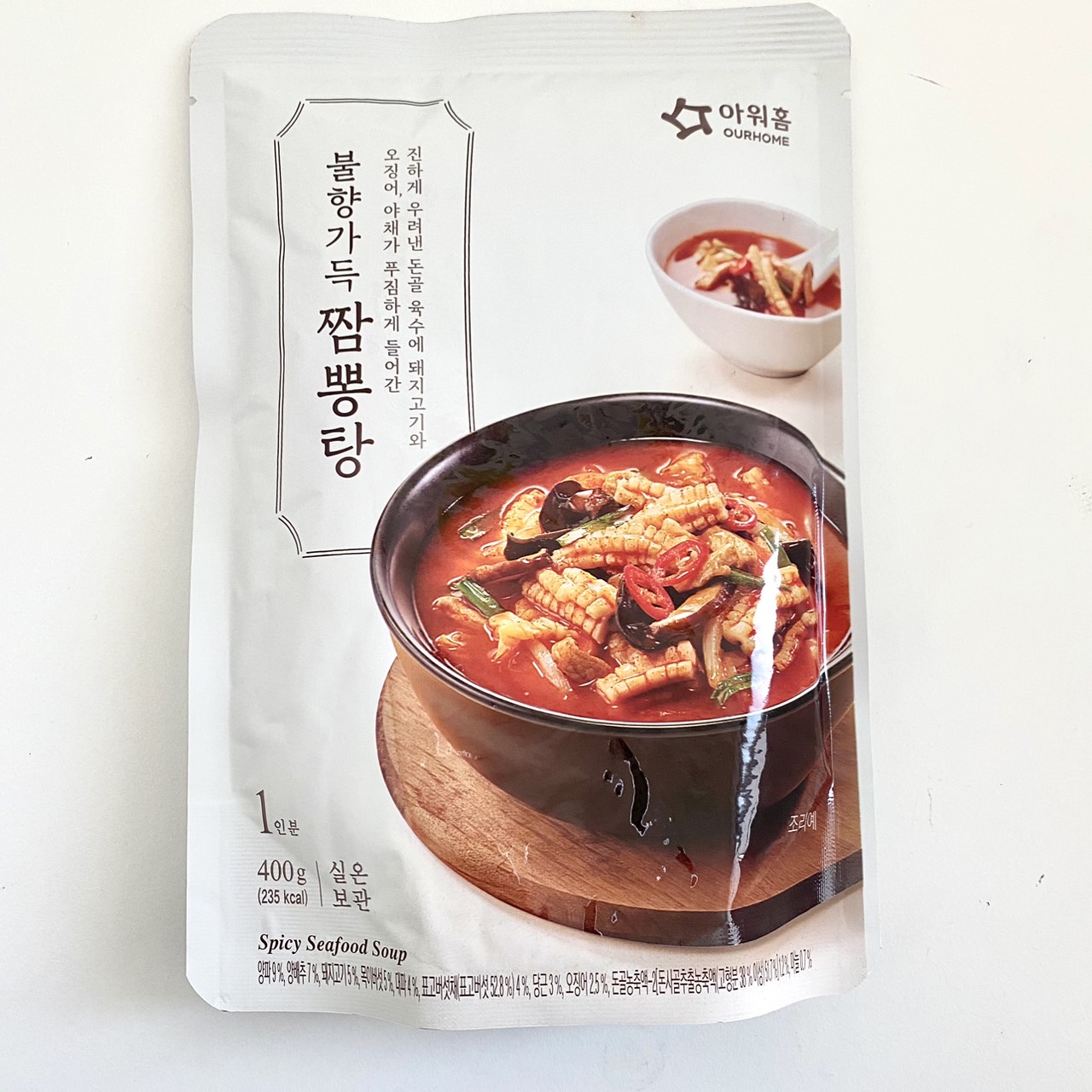 OURHOME チャンポンタン 400g 12袋セット 韓国食品 韓国食材 レトルト パウチ スープ コク深い おいしい 保存食