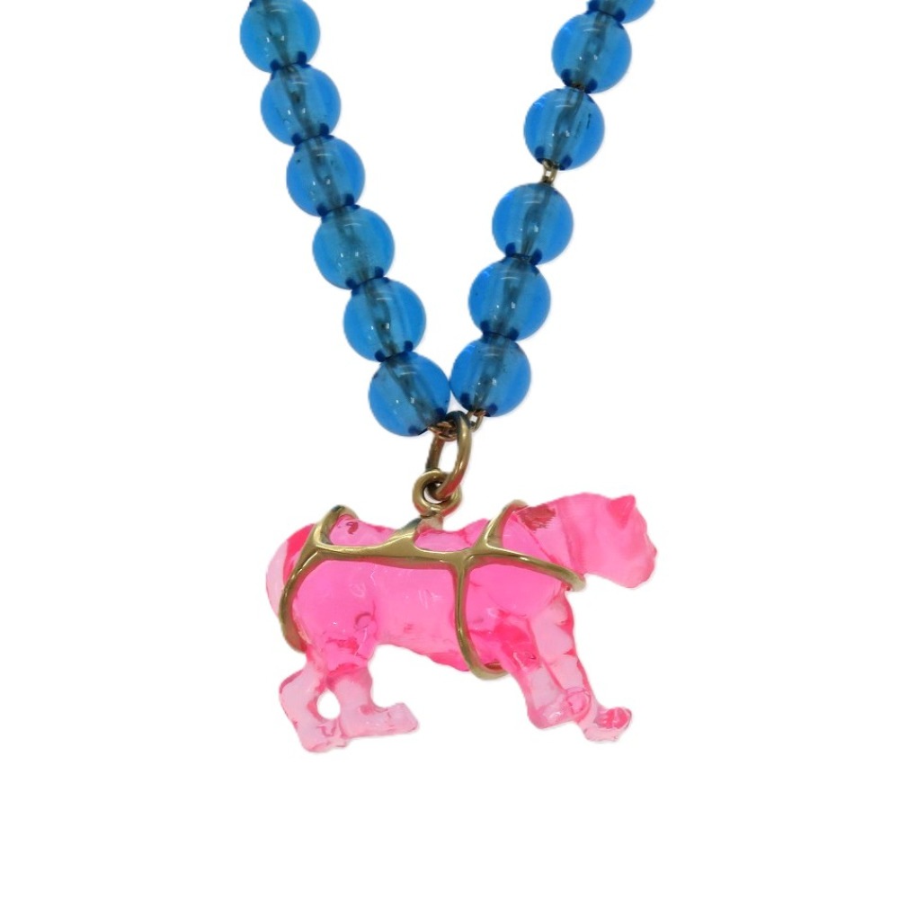 美品 パンサー チョーカー/レジン ブルー 1569【中古】 レディース