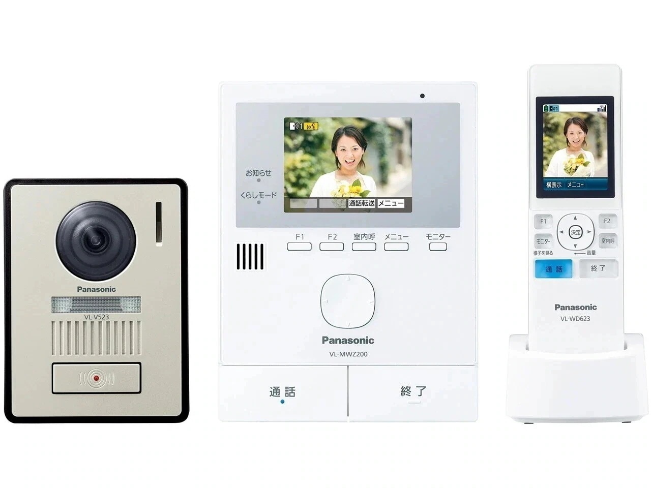 どこでもドアホン VL-SWZ200KL カラーテレビドアホン