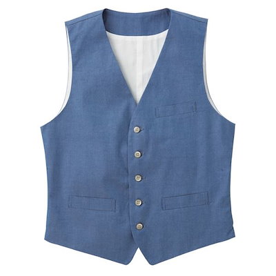 男女兼用ダンガリーベスト ブルー Lサイズ KMV2790-2 青 送料無料 Qoo10] 男女兼用ダンガリーベスト ブルー LLサ : メンズファッション
