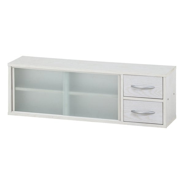 カウンター上収納ラック 90幅/オークホワイト 52286