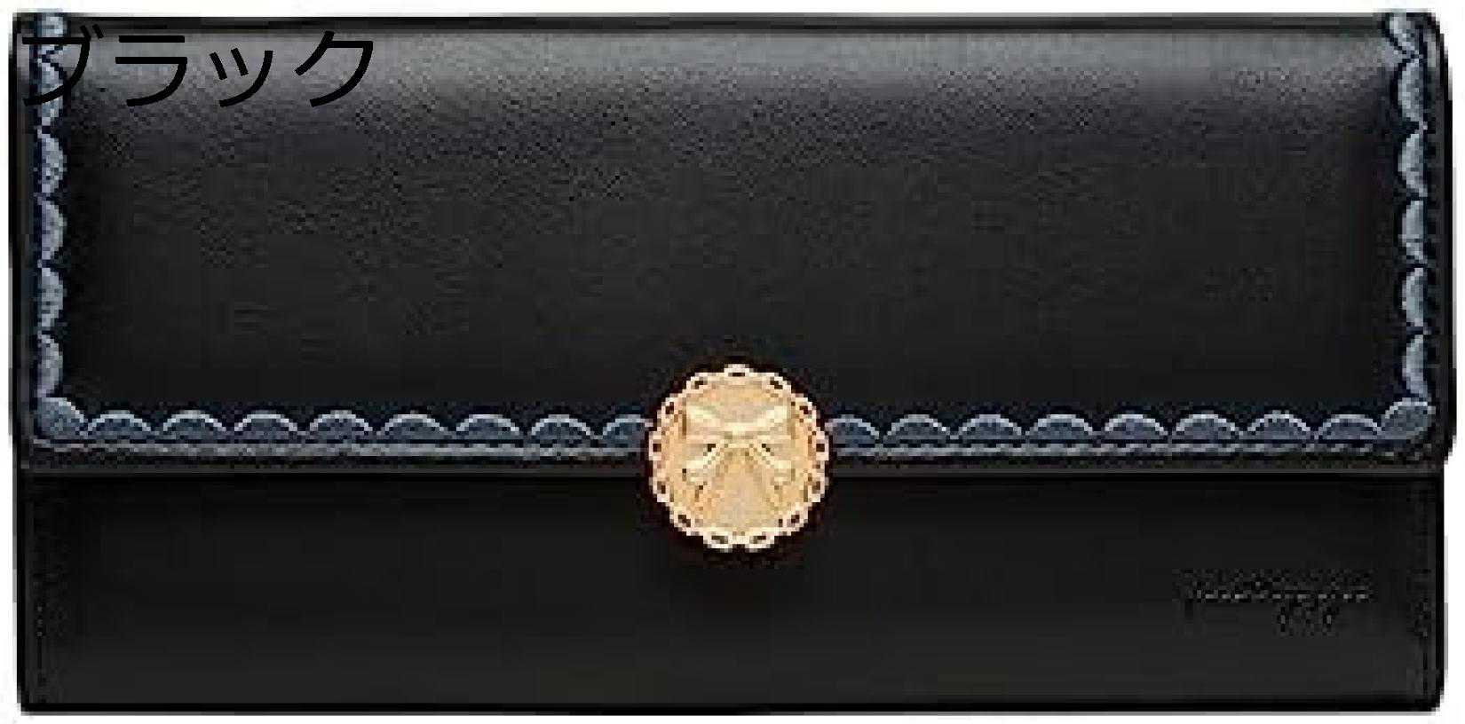 【20%OFFクーポン】コインケース レディース 長財布 三つ折り 大きい ファスナー ボタン 財布 使いやすい お手頃 大容量 小銭入れ カード入れ 上品 多機能 PUレザー ブラック スキミング防