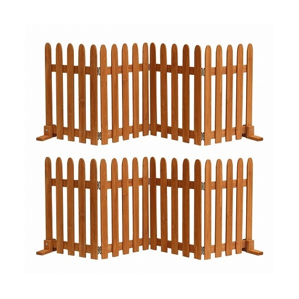 住まいスタイル WF-160F-2P-LBR 折り畳めるウッドフェンス160(2枚組) ライトブラウン メーカー直送