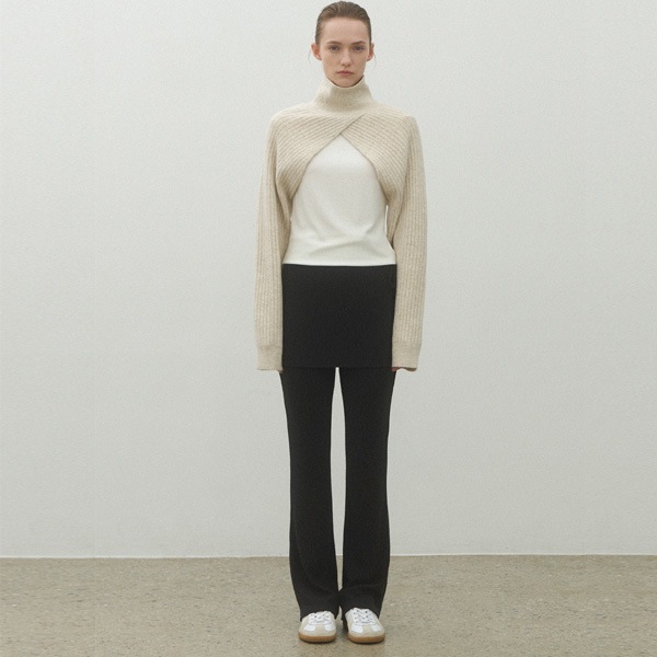 (PT-5615)SIDE STRING WARM SKIRT PANTS 6,715円