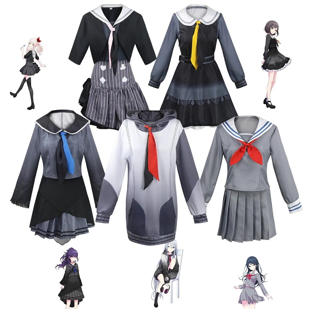 【2026新作-1467】ワールドプログラム日系アニメcos服黒系jk服コスプレ衣装舞台演技服セット