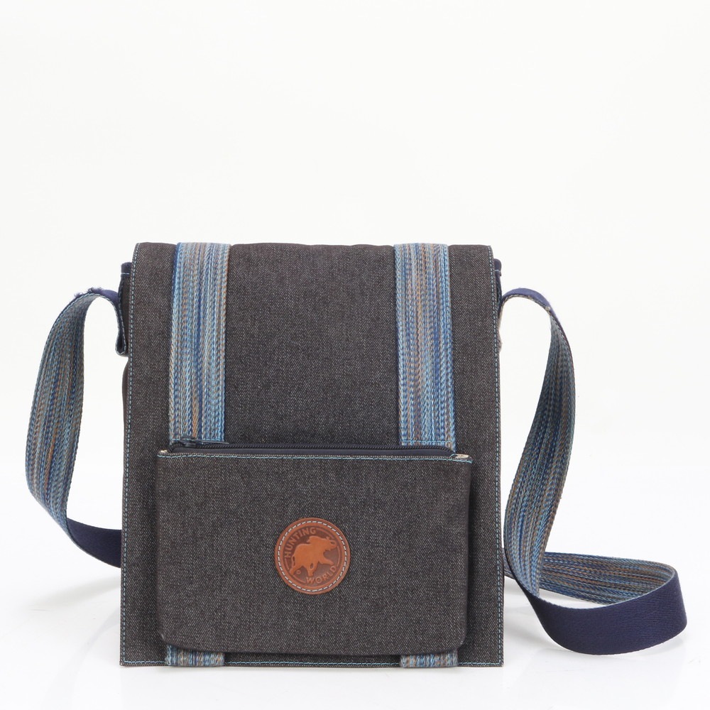 美品 イタリア製 デニム ショルダーバッグ 斜め掛け メッセンジャー ビジネス 通勤 トート メンズ EEE BG11-8 中古