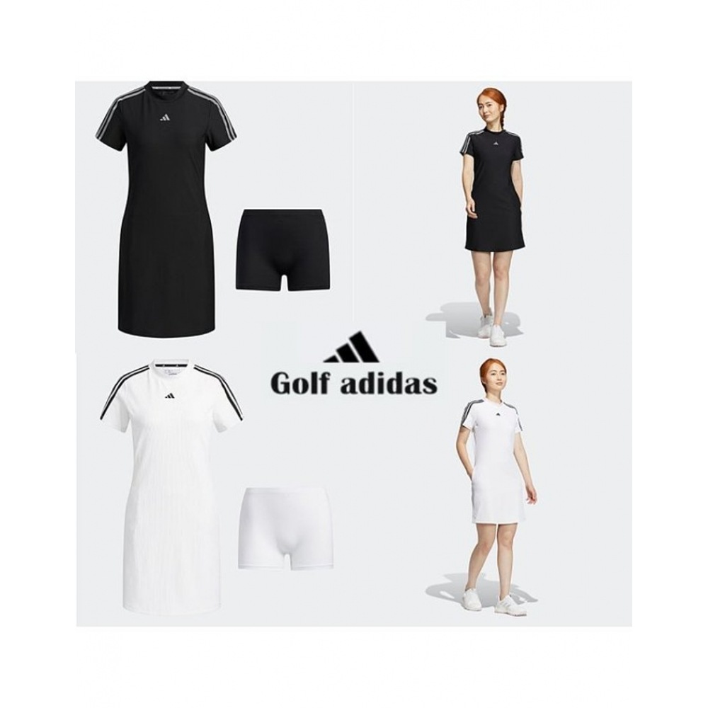 アディダスゴルフスリーラインドレスストライプ BEST2