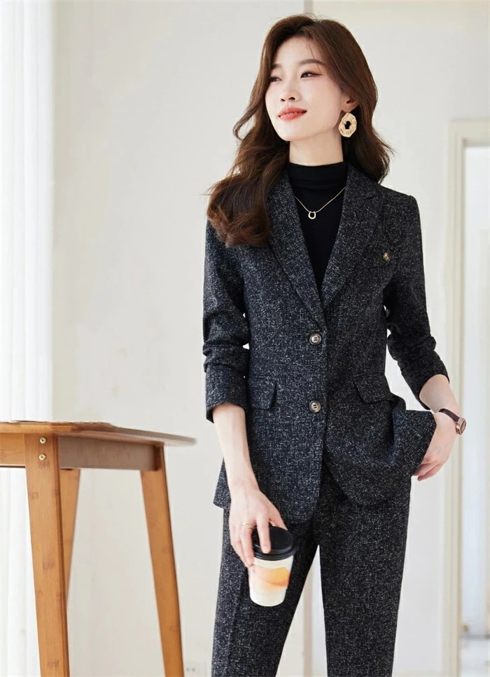 【急速出荷!】パンツスーツ ビジネススーツ 2点セット レディース 春秋 フォーマルスーツ レディーススーツ セットアップ 仕事 大きいサイズ 長袖 Vネック ビジネス 卒業式 卒園式 入学式 入園式