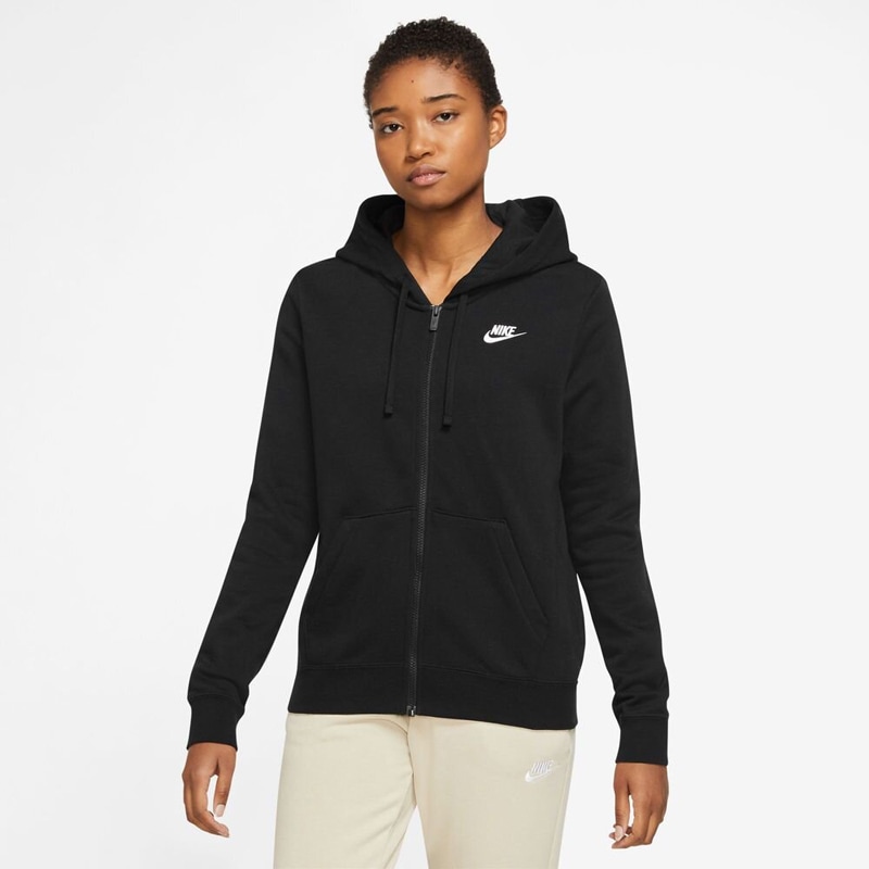 ナイキ ウィメンズ NSW クラブ フリース フルジップ L/S フーディ ST スポーツスタイル ウェア スウェットシャツ (DQ5472)