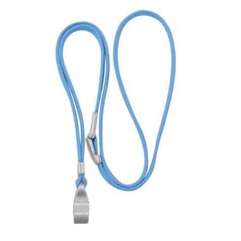（まとめ買い）吊下げひも 名札クリップ 抗菌タイプ 10本入 ライトブルー NF-6186-LB [x5]