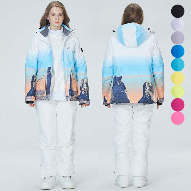 新作セールスノーウェア スノーボードウェア 女性用スノボウェア 上下セット スノーボード スキー サスペンダー 防水 スキーウェア 大きいサイズ レディース スノボーウェア 可愛い アウトドア ジャケ 