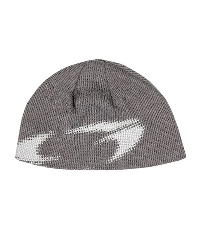 LOGO TWO - TONE BEANIE [GREY]