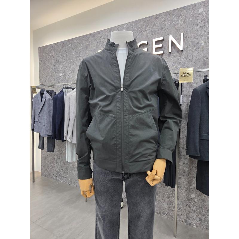 リネンタッチ軽量ストレッチステンカラーブルゾンジャンパーTGMJ14AAKJ_KJ