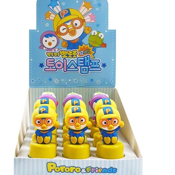 ポロロ トイ ほめスタンプ セット「참 잘했어요」韓国語スタンプ・12個セット