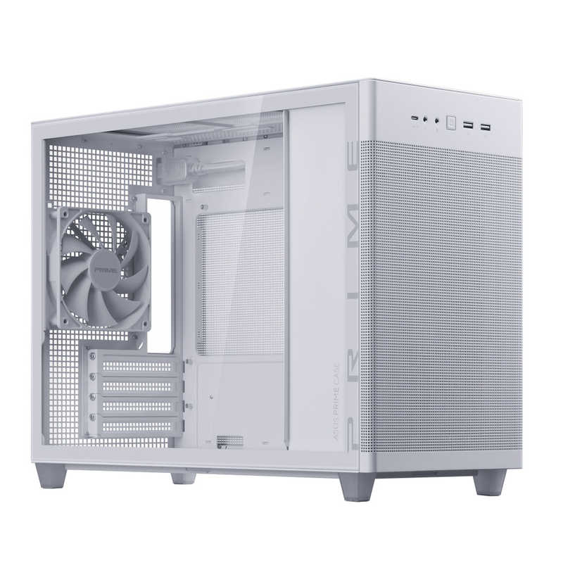 PCケース［Micro ATX /Mini-ITX］Prime AP201 Tempered Glass MicroATX Case ホワイト　AP201/PRIME/CASE/TG/WHITE