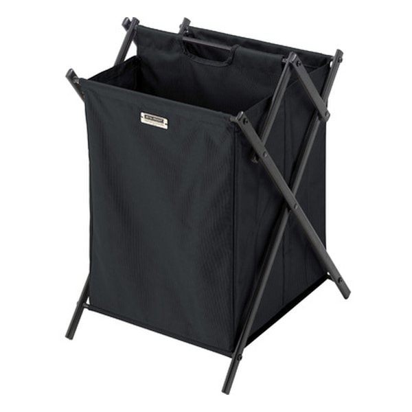 フォールディングバスケットL ブラック 幅38×奥行き44×高さ57cm MIP-77BK