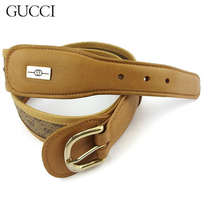 ベルト ウエストマーク マイクロGG レディース メンズ ベージュ