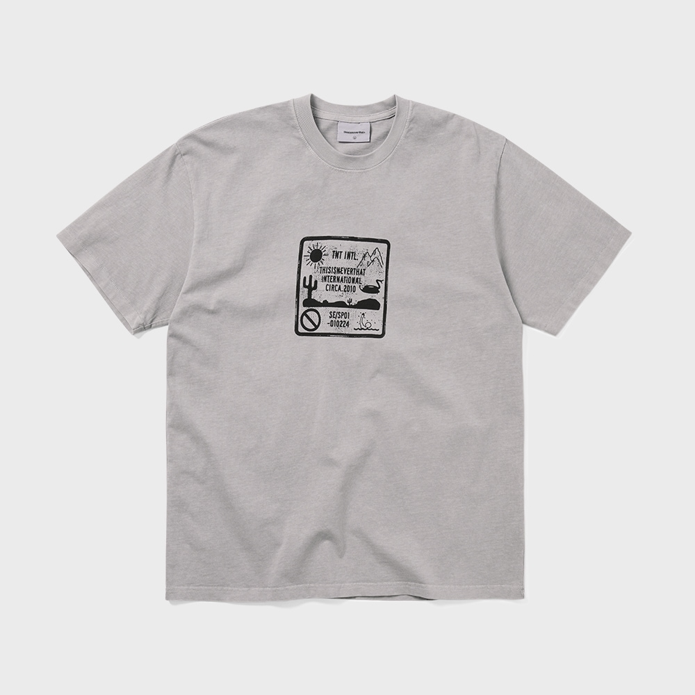 ディスイーズネバーザット カウントン サイン Tシャツ グレー