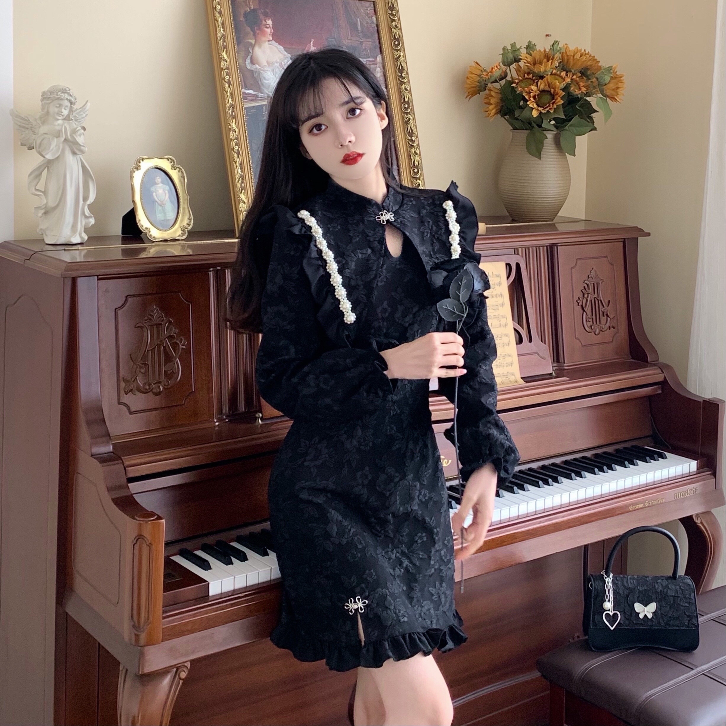 レディース ワンピース ドレス ドレスワンピ ワンピドレス ロングスカート パーティードレス Aラインスカート お呼ばれ フォーマル 大人可愛い ママコーデ ママファッション 韓国系 オルチャン 人気 5,233円