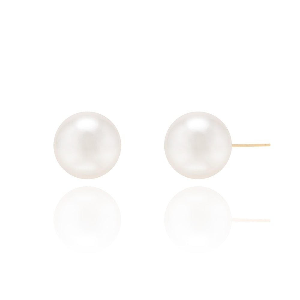 LUNNE 14k 12mm パールニードルピアス 14k ゴールド #E26