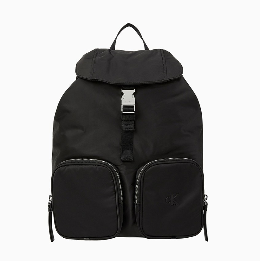 Womens Pocket Nylon Flap Backpack (4F3133G-UB1)