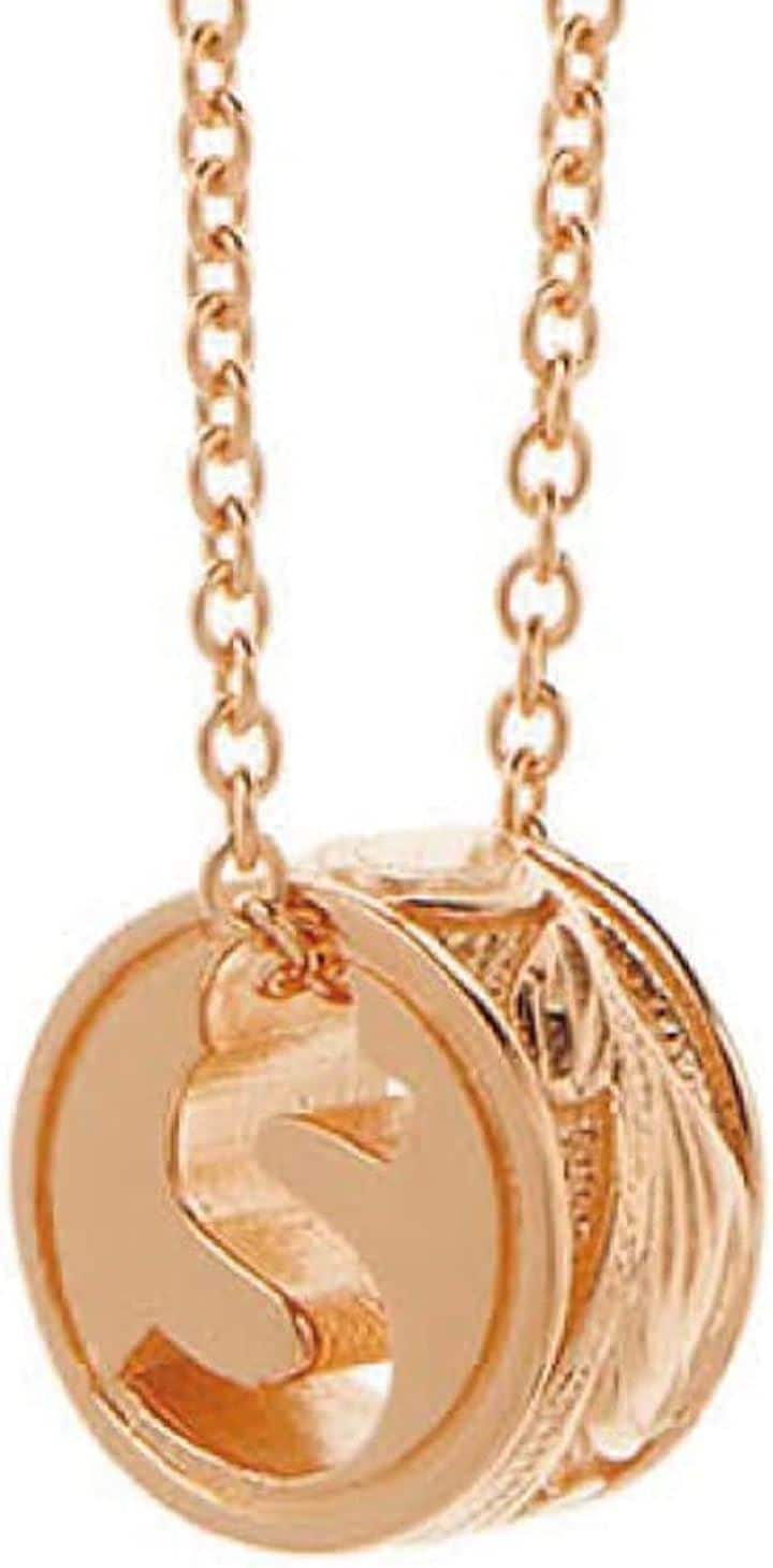ハワイアンジュエリー イニシャル ネックレス ピンクゴールド/S 金属アレルギー対応 レディース(S) 6,003円