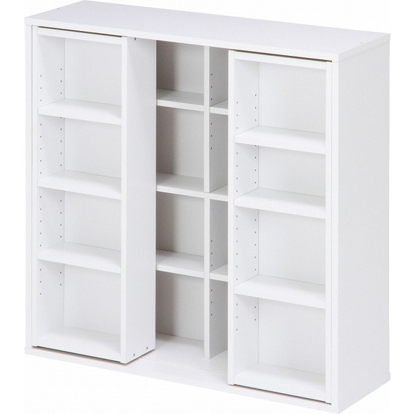 不二貿易 86031 ダブルスライドラック ホワイト DS9090WH メーカー直送