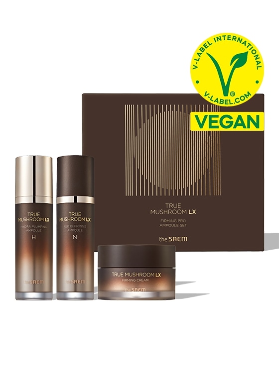 トゥルーマッシュルームLx弾力プロアンプルスペシャルセット 1SET (Hydra Ampoule 40ml + Firming Ampoule 40ml, (+Sample : Cream 31ml