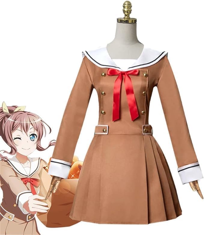 バンドリ 山吹沙綾 やまぶきさあや コスプレ衣装 制服 日常着 コスチューム