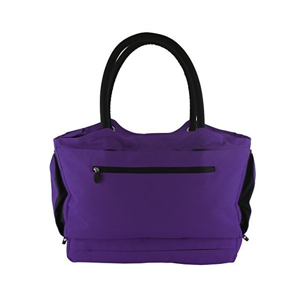 CoolBag Gen 2 Locking Anti-Theft Travel Tote With Insulated Cooler Compartment (Puerto Rico Purple)