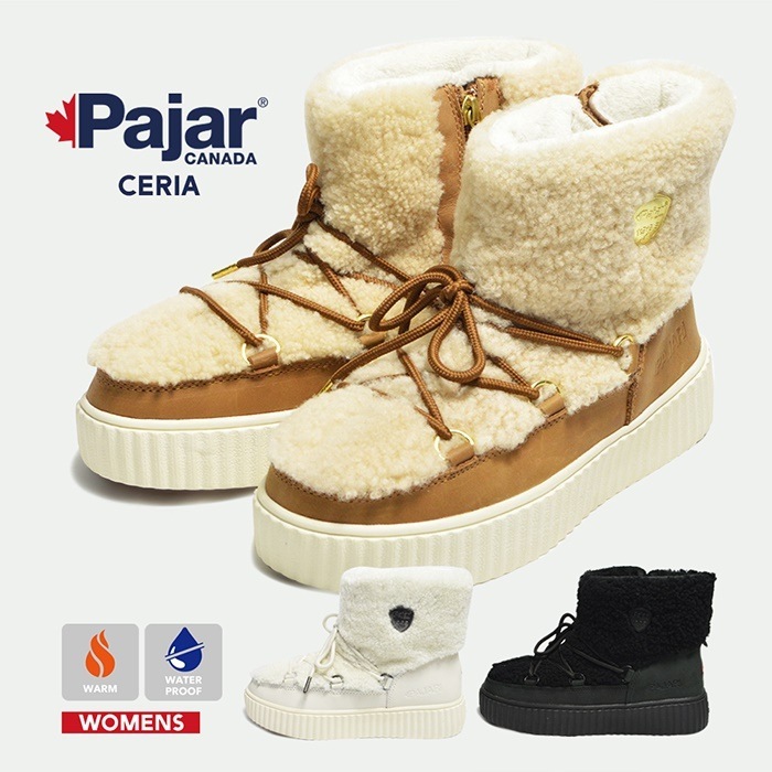 【SHOPクーポンあり】パジャールカナダ CERIA セリア レディース ブーツ 靴 防寒ブーツ 防水 アウトドア ウィンタ