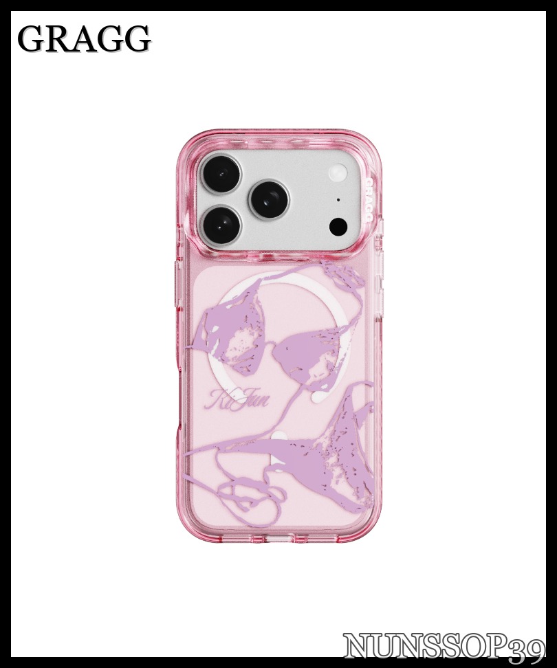 GRAGG MAGSAFE LAYERS FRAME CASE CLEAR PINK - AFTER SWIM