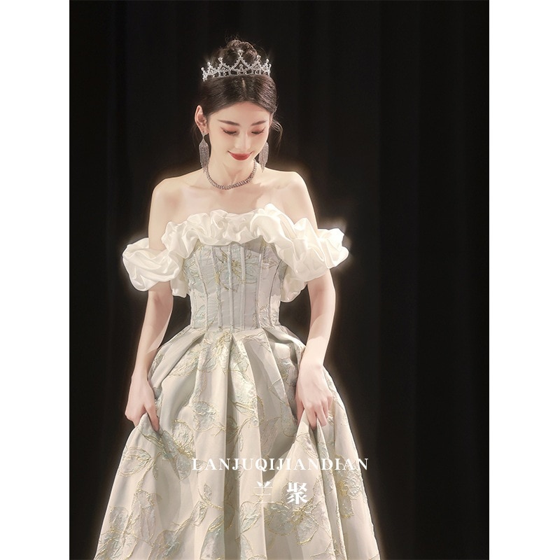 イブニングドレス 2024 宴会ホスト ワンショルダードレス 感 美術検定 成人式 9,558円