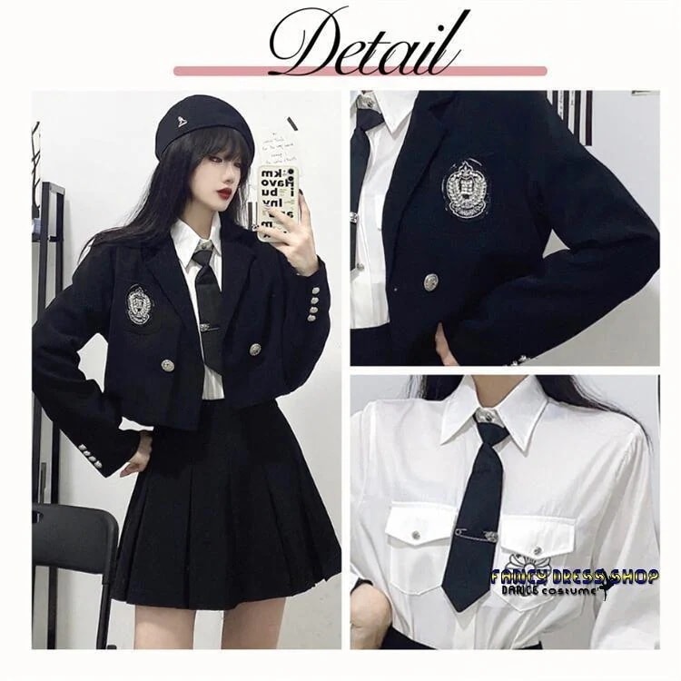 ラケット陸上格闘技ダンス卒業式 通学 シャツ 学生服 発表会 ブレザー 【制服標準装備】入学式 コート 白 お受験 4点セット ホワイト スクール 面接 女子高生 スカート 黒 お 制服 結婚