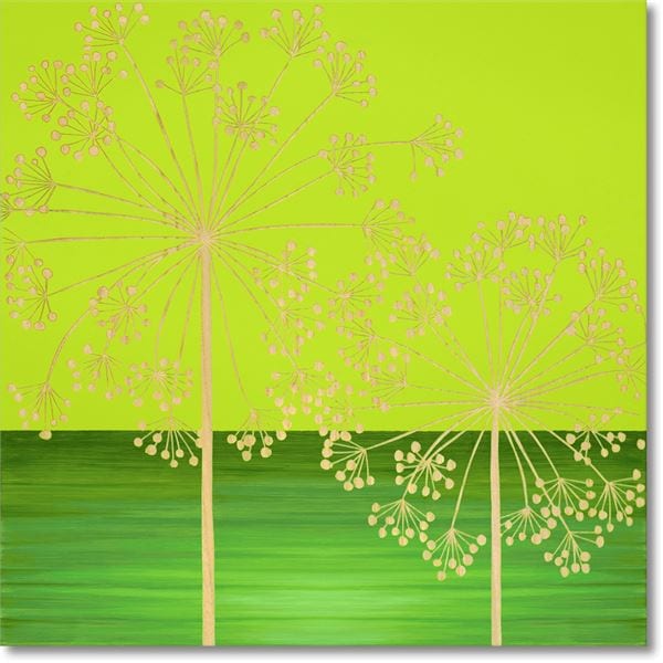 ユーパワー ウッドスカルプチャーアート 60x60cm 「ファイヤー フラワー」GR+NP