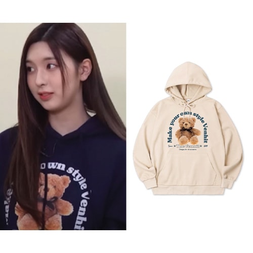 [NMIXX ベイ着用]ベンヒット ブラウン ベア フーディー/2023韓国正規品 韓国ファッションスタイル 韓国ファッション