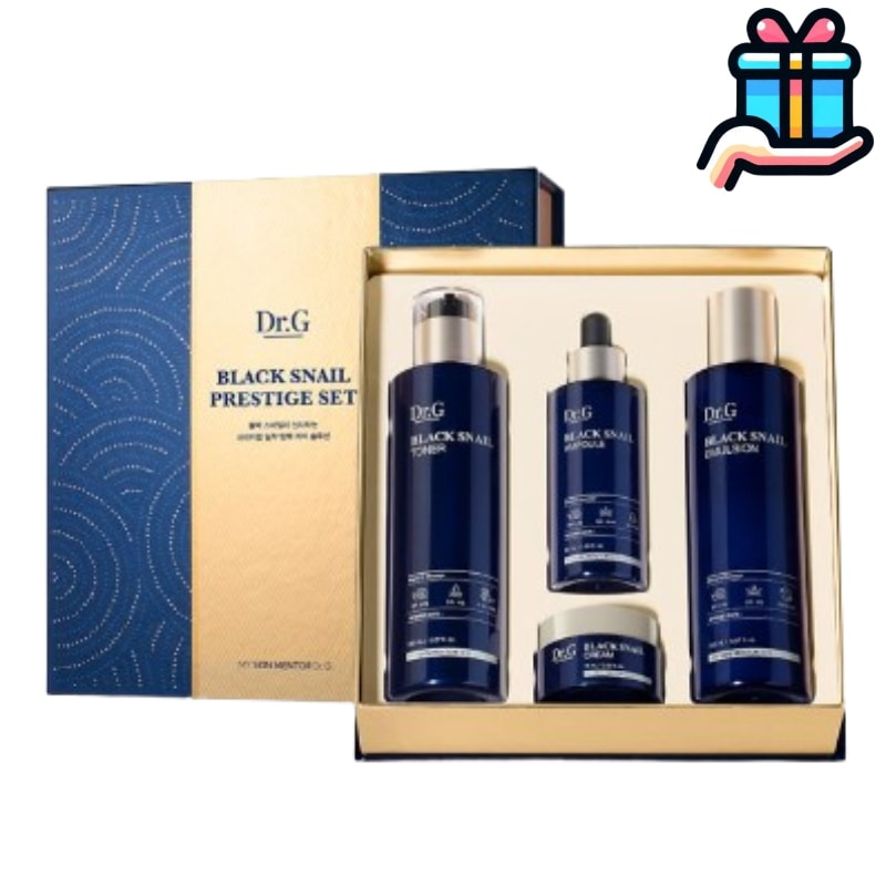 [新規 入店 プレゼント] ブラック ネイル プレステージ トナー 150ml+エマルジョン 150ml+アンプル 50ml+クリーム 15ml] セット 韓国化粧品/保湿/栄養/水分/弾力