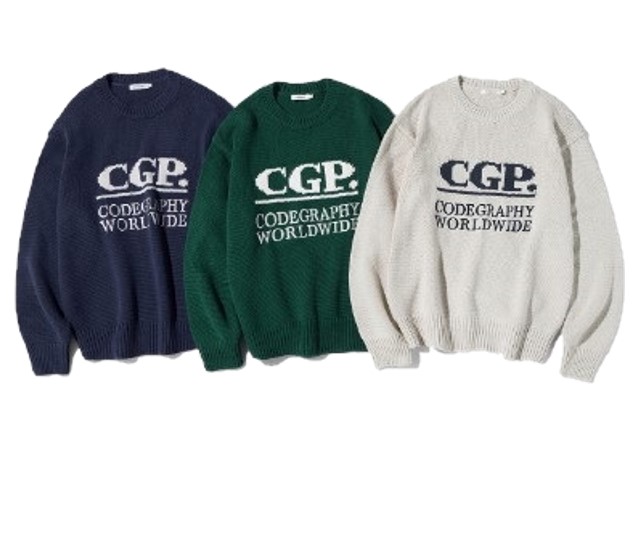 SQUARE LOGO FULL OVER KNIT