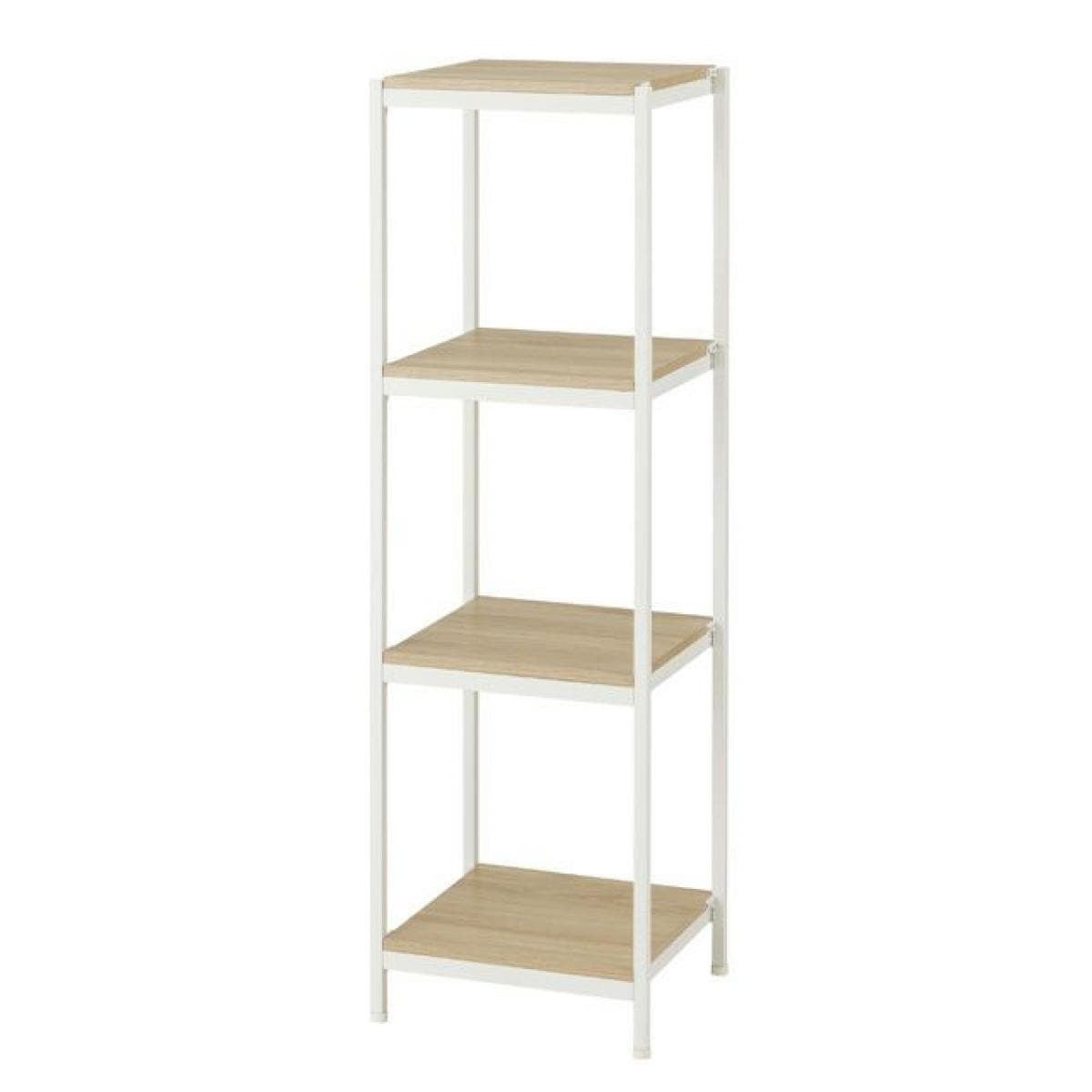 ウッドラック 幅40cm 4段 アンドコネクト オープンラック 幅40.5×奥行38.5×高さ132cm CN-40134WH ホワイト 白 Luminous ラック 新生活