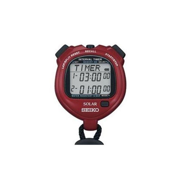 ソーラーストップウォッチ レッド SVAJ103 11,999円