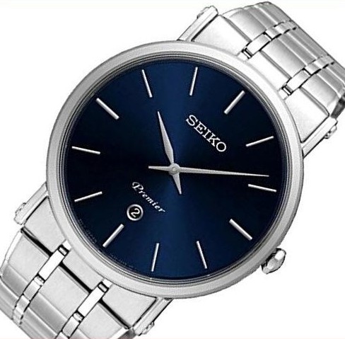 Premier/プルミエメンズ腕時計 メタルベルト ネイビー文字盤 海外モデル SKP399P1