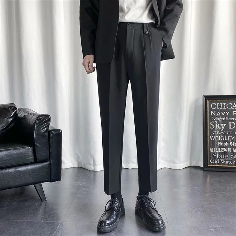 シックな雰囲気が魅力 激安セール スーツパンツ 怠惰な風 ゆったりする 薄手 ロングパンツ 5,212円